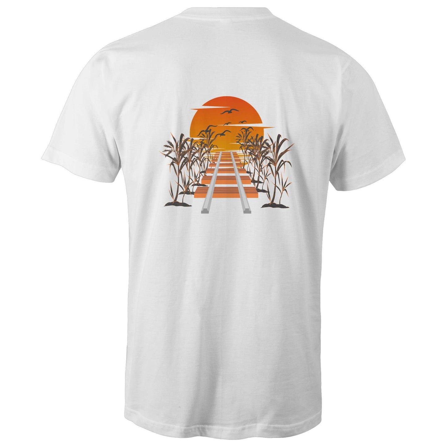 Railway Sunset Staple - Mens T-Shirt